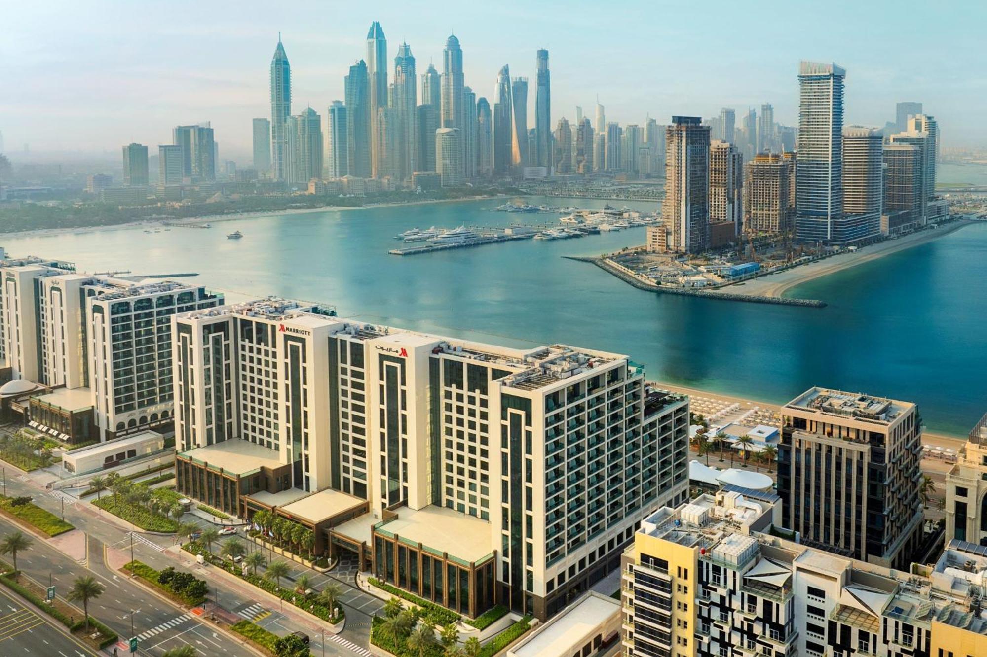 Marriott Resort Palm Jumeirah, Dubaj Kültér fotó Dubai Marina